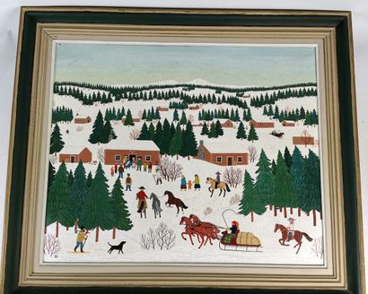 null Vincent HADDELSEY (1929/34-2010)

Nativity in the Cariboo, B.C Canada. 

Oil...