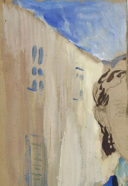 null Josey PILLON (1876- ? ).

Autoportrait à la façade.

Gouache et lavis sur carton.

H_35...
