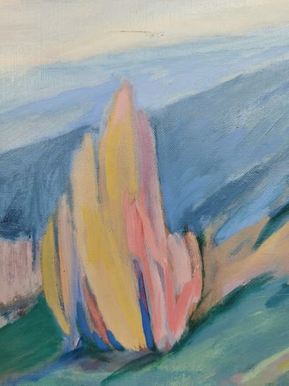null Adrianus REMIËNS (1927).

Landscape with hidden sun, 1993.

Acrylic on canvas...