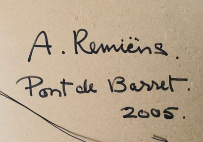 null Adrianus REMIËNS (1927).

Personnages, 2005.

Acrylique sur papier signée A.REMIËNS...