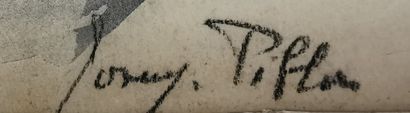 null Josey PILLON (1876 - ? ).

Vieille femme assise.

Aquarelle sur papier, signée...