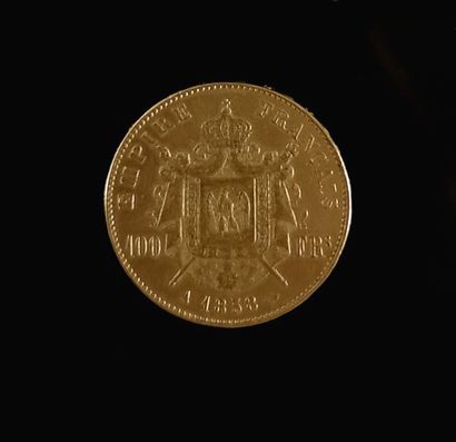 null Pièce de 100 francs or Napoléon III.

1858.

32,32 grammes, 18K 750°/00