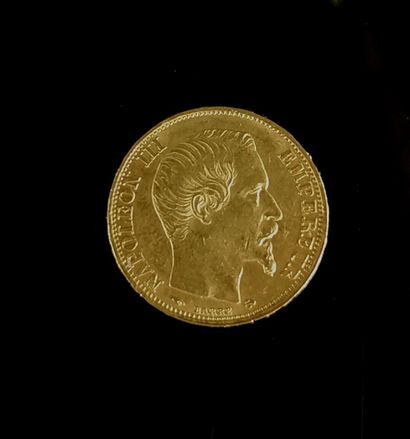 null Onze pièces de 20 francs or Napoléon III, 1856 A (x4), 1857 A (x6) et 1858 A...