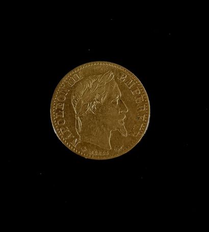 null Ensemble de trois pièces de 10 francs en or, Napoléon III.

9,55 grammes
