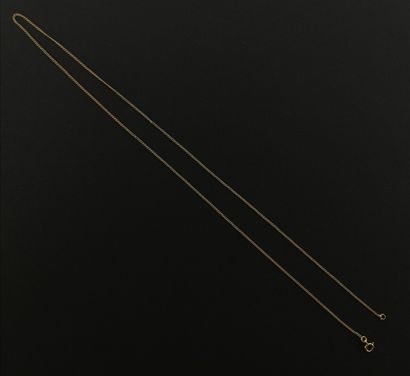 null Yellow gold chain.

L_54.1 cm.

2.31 grams, 18K, 750°/00