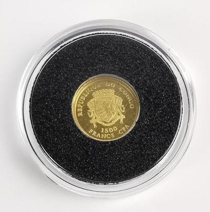null Pièce de 1500 francs CFA, Congo, à l'effigie de Napoléon, 2007.

Sous capsule.

Poids...