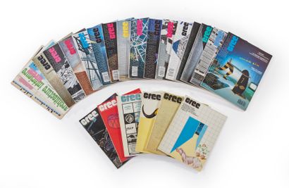 null Ensemble de 23 numéros CREE.

1970 - 1987.

Architecture Intérieure / CREE.

Revue...