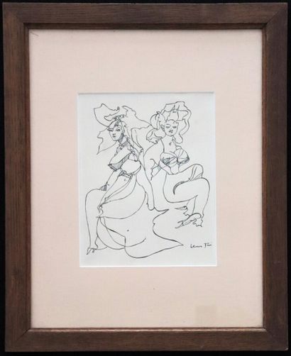 null Leonor FINI (1907-1996).

Women.

Black ink drawing on paper, signed lower right.

H_22...