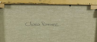 null Clara RAMIREZ (née en 1959).

Montagne 33, 2005..

Huile sur toile signée et...