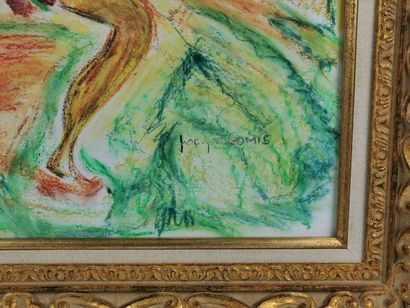 null J. GOMIS (?)

Dancing. 

Pastel on paper, signed lower right. 

H_45 cm W_60...