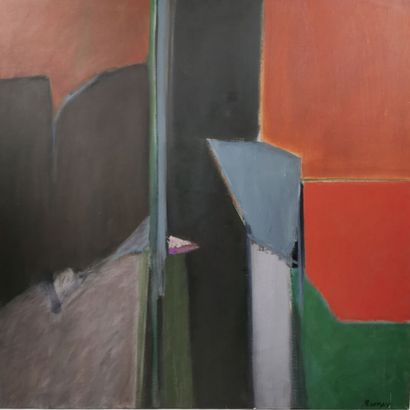 null Jean-Paul BARRAY (1930-2012).

Untitled, c.1985.

Oil on canvas.

Signed lower...