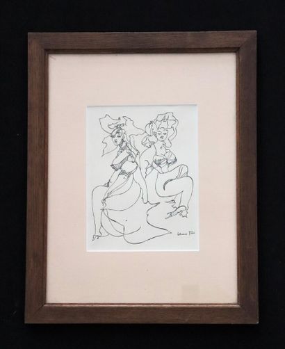 null Leonor FINI (1907-1996).

Women.

Black ink drawing on paper, signed lower right.

H_22...