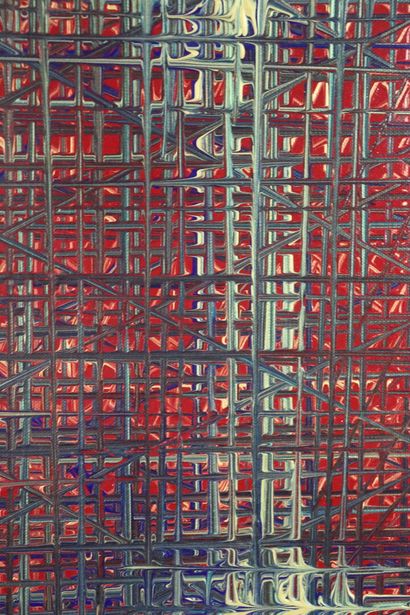 null Wilmer HERRISON (born 1978). 

Abstraction in red.

Oil on canvas signed on...