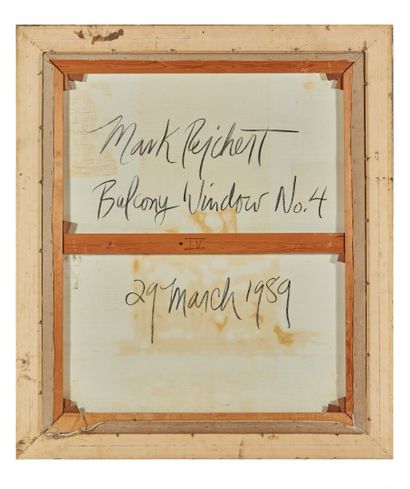 null Mark REICHERT (1948).

Balcony window n°4.

Huile sur toile, signée en bas à...