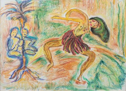 null J. GOMIS (?)

Dancing. 

Pastel on paper, signed lower right. 

H_45 cm W_60...