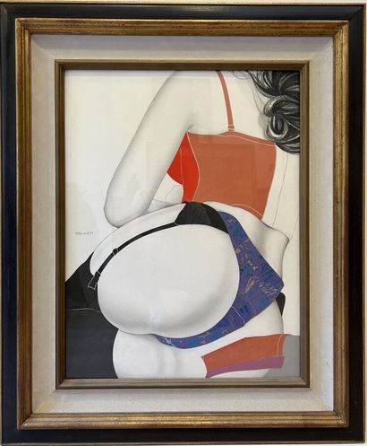 null Georges RENOUF (1948).

Femme vue de dos.

Collage et crayon sur papier.

H_63.5...