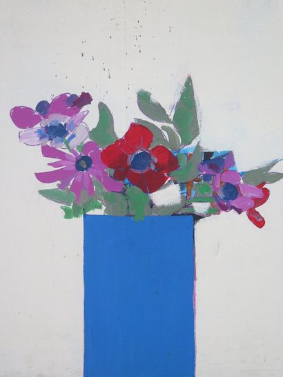 null Franck JACKSON (né en 1931).

Bouquet de fleurs.

Huile sur toile.

Au revers,...