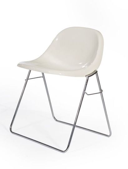 null Marco ZANUSSO (1916 - 2001).

Paire de chaises MINISIT.

Elam, Made in Italy.

H_65...
