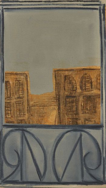 null Mark REICHERT (1948).

Balcony window n°5.

Oil on canvas, signed lower right.

Countersigned,...