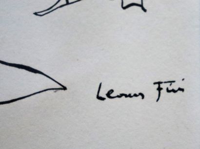 null Leonor FINI (1907-1996).

Femmes.

Dessin à l'encre noire sur papier, signé...