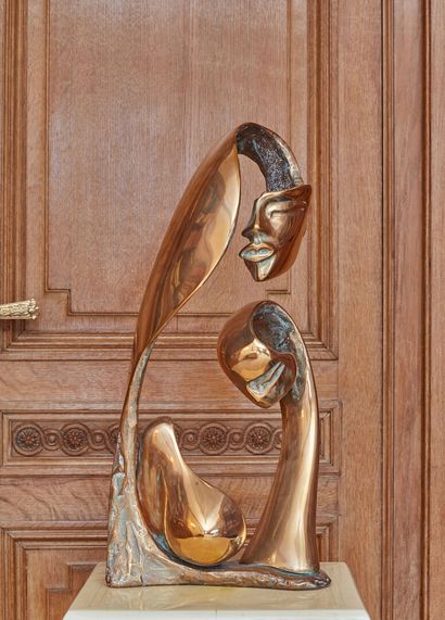 null Georges CHARPENTIER, dit GINO (1937).

Visage.

Sculpture en bronze poli.

Signée...