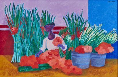 null Trinidad OSORIO (1929-2002).

Florista, 1974.

Oil on canvas, signed upper right.

H_50,5...