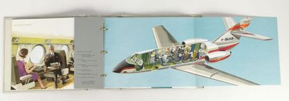 null Rare ouvrage de présentation du jet Falcon Mystère 20 illustré, la couverture...