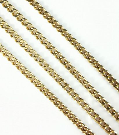 null Yellow gold necklace with small curb chain.

L_ 53.5 cm.

11.05 grams, 18K,...