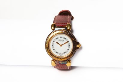 null TABBAH.

Ladies' wristwatch model "Première", the case in vermeil.

White dial...