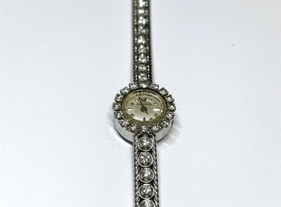 null JAEGER-LECOULTRE.

Ladies' wristwatch with white gold case and bracelet. 

The...