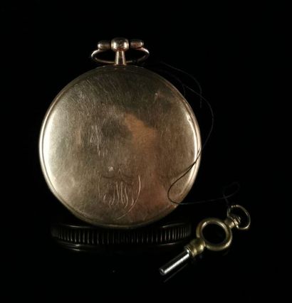 null ARDIOT in Paris.

Pocket watch with cock, in gold.

The reverse side decorated...