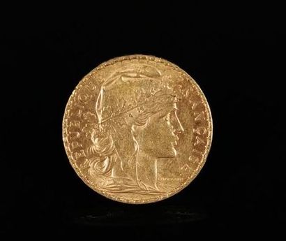 null Coin of twenty francs gold Rooster.

6.45 grams