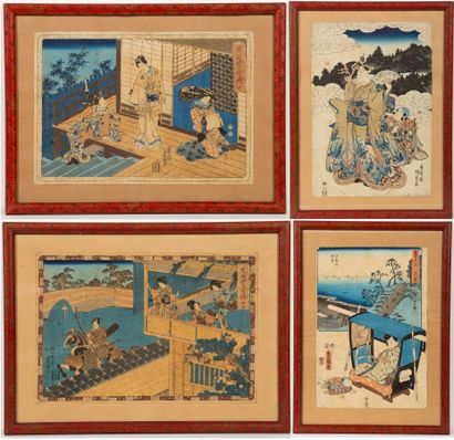 null Utagawa HIROSHIGE (1797-1858) et Utagawa KUNISADA (TOYOKUNI III)(1786-1865).

Réunion...