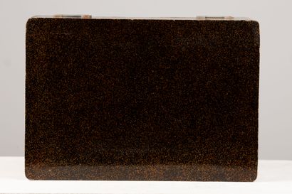 null JAPON, période Meiji (1868-1912).

Coffret en écaille brune à décor en laque...