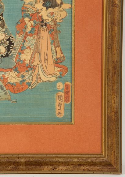 null Utagawa KUNISADA, called TOYOKUNI III (1786-1865)

Pair of japanese prints in...