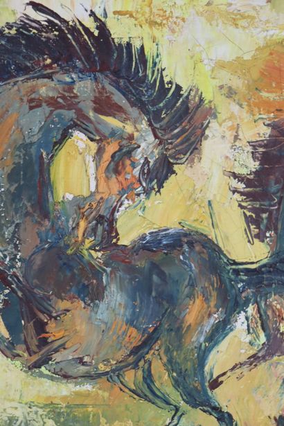 null TRAN QUANG HIEU (1938-1985).

Les chevaux.

Huile sur toile, signée en bas à...