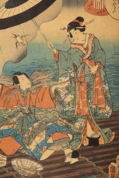 null Utagawa KUNISADA, dit TOYOKUNI III (1786-1865)

Paire d'estampes japonaises...