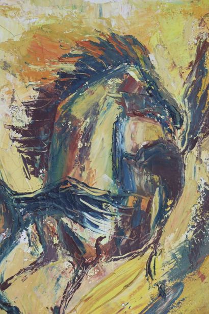 null TRAN QUANG HIEU (1938-1985).

The horses.

Oil on canvas, signed lower right.

H_38,3...