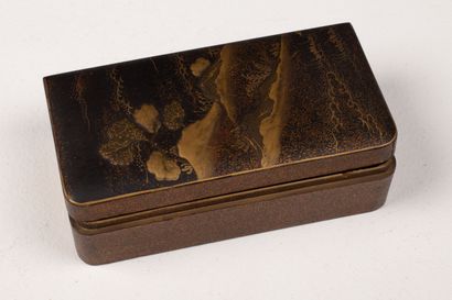 null JAPON, période Meiji (1868-1912).

Suite de quatre boites en laque maki-e à...