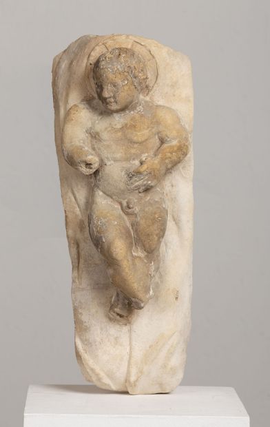 null 
Enfant Jésus allongé.




Sculpture en pierre calcaire.




France, époque...