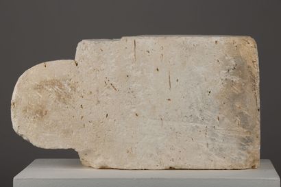 null 
Corbeau en pierre blanche.




XIIème-XIVème siècle.




H_49 cm L_26,5 cm...