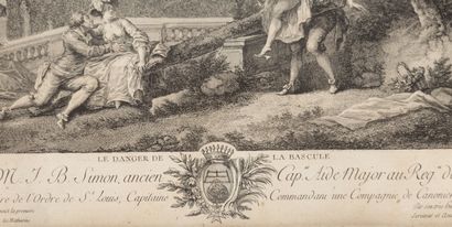 null Ensemble de deux gravures en noir comprenant :



Charles Emmanuel PATAS (1744-1802),...