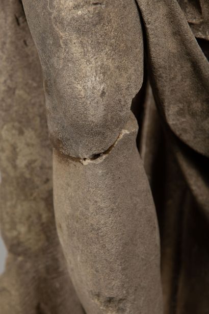  Saint Jean Baptiste. 
Sculpture en pierre calcaire. 
Renaissance française, vers...