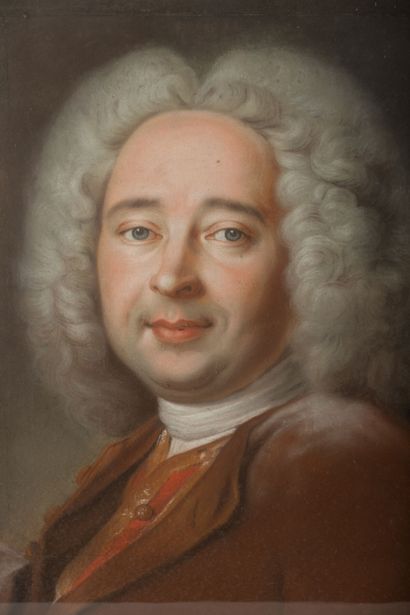  Ecole française du XVIIIème siècle. 
Portrait de Jean-Baptiste Oudry. 
Pastel. 
H_...