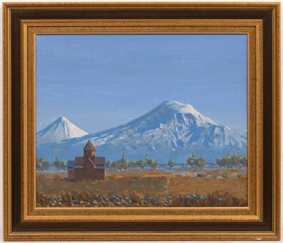 null Khatchik AKIZIAN (1948).

Mount Ararat.

Oil on canvas, signed and titled on...