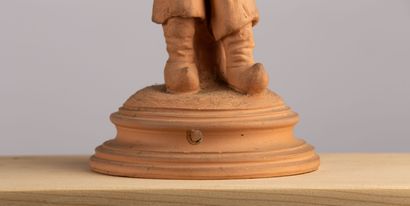 null The chilly one.

Terracotta sculpture.

End of the XIXth century.

H_22,5 cm...
