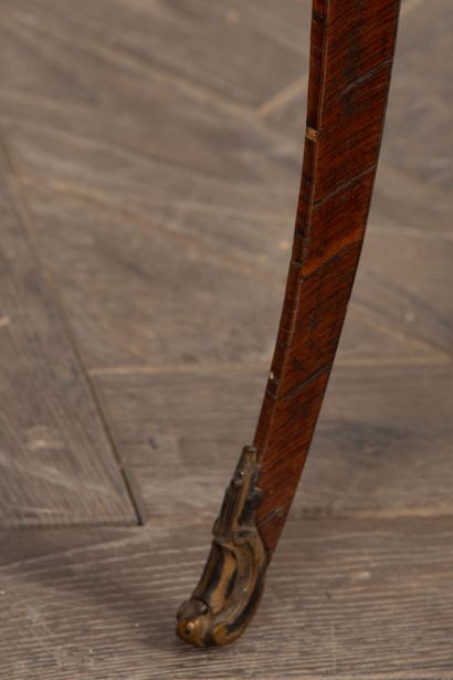 null Table of living room out of wood of veneer and marquetry foliage on the plate....