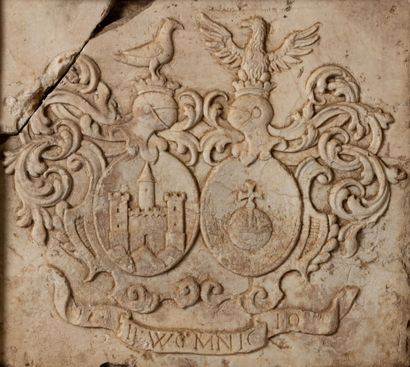 null 
Marble plaque with a coat of arms.




Austria, 17th or early 18th century.




H_...