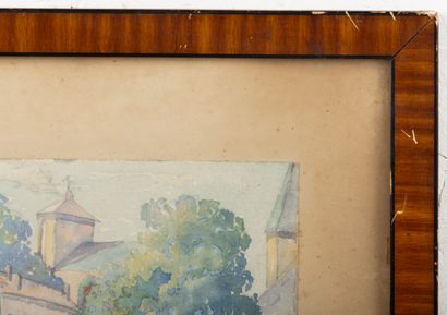 null Albert SCHMIDT (1883-1970).

View of Metz, 1923.

Watercolor, signed and dated...