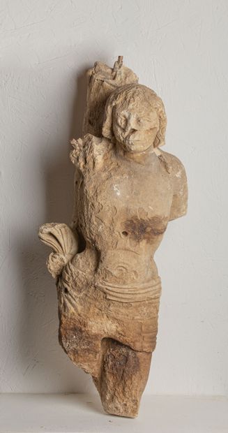 null 
Saint Sébastien en pierre sculptée.




XVIème siècle, fragmentaire.




H_75...